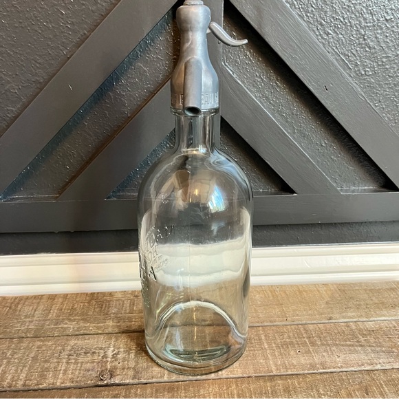 MAGNOLIA Home Waco, TX Quality Goods Clear Glass Seltzer Bottle - Picture 4 of 7